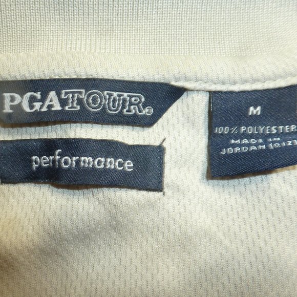 PGATour Men's Medium Short Sleeve 3 Button Performance Polo Shirt -NWOT - Picture 1 of 11